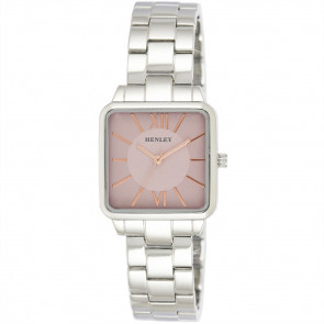 Classic Square Bracelet Watch - Pink