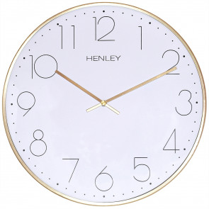 Large Contemporary Living Clock - Brass